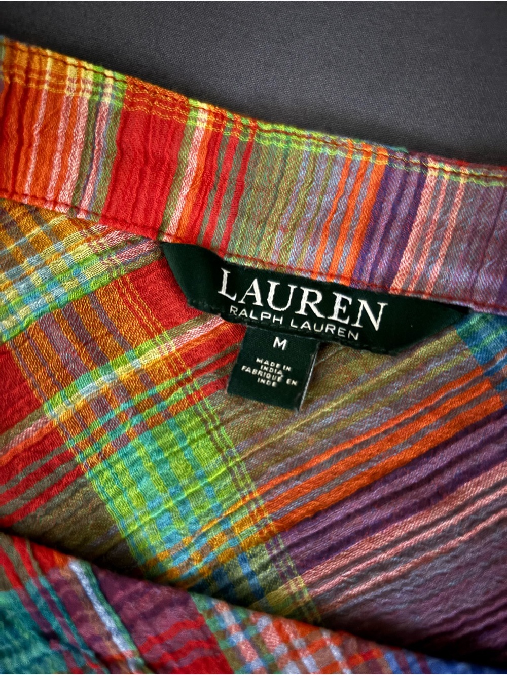 Women’s RL Plaid Blouse